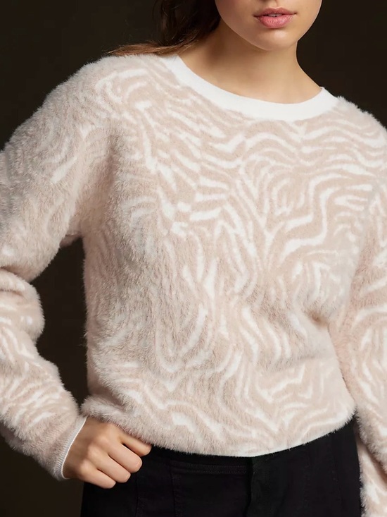 Pilcro Sweaters - Anthropology Pilcro Animal Eyelash Sweater - Size Medium